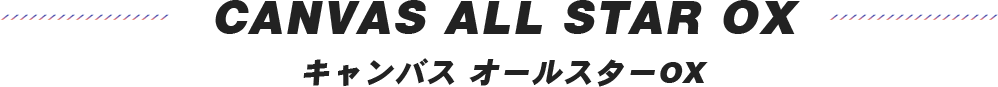 CANVAS ALL STAR OX(キャンバス オールスターOX)