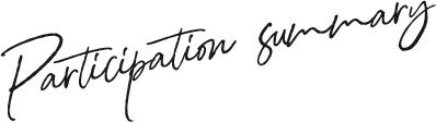 Participation summary