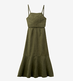 マルチウェイバックリボンキャミワンピース KHAKI