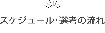 スケジュール・選考の流れ