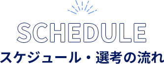 スケジュール・選考の流れ