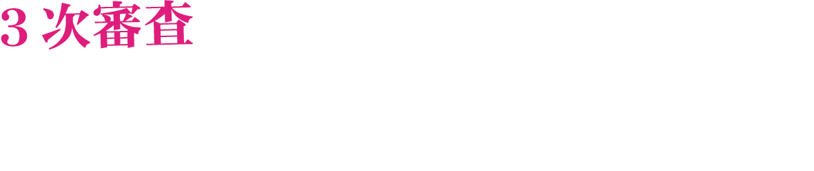 3次審査